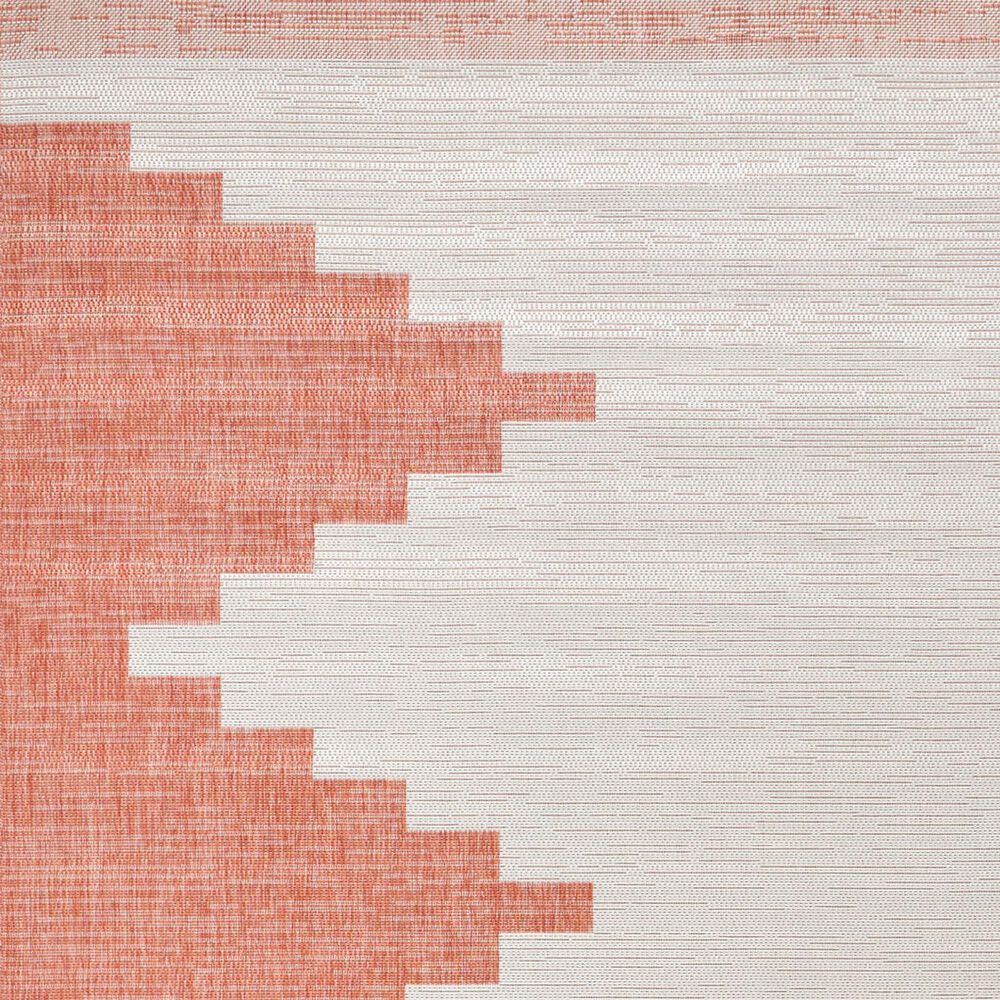 Surya Eagean EAG-2436 Rust, Ivory, Dusty Pink and Dusty Coral 2&#39; x 2&#39;11&quot; Indoor/Outdoor Area Rug, , large