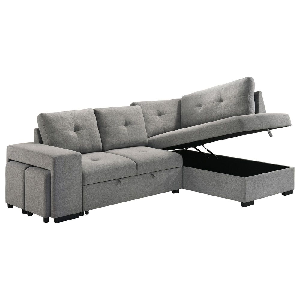 Coaster Roanne Right Facing Chaise in Grey, , large