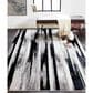 Feizy Micah 5" x 8" Black and Silver Area Rug, , large