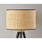 Adesso Jackson Table Lamp in Black and Antique Brass, , large