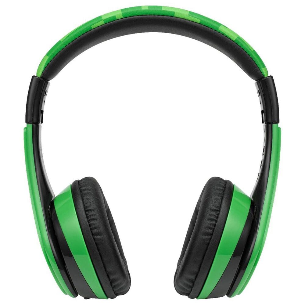 KIDdesigns Minecraft Bluetooth Headphones in Green, , large