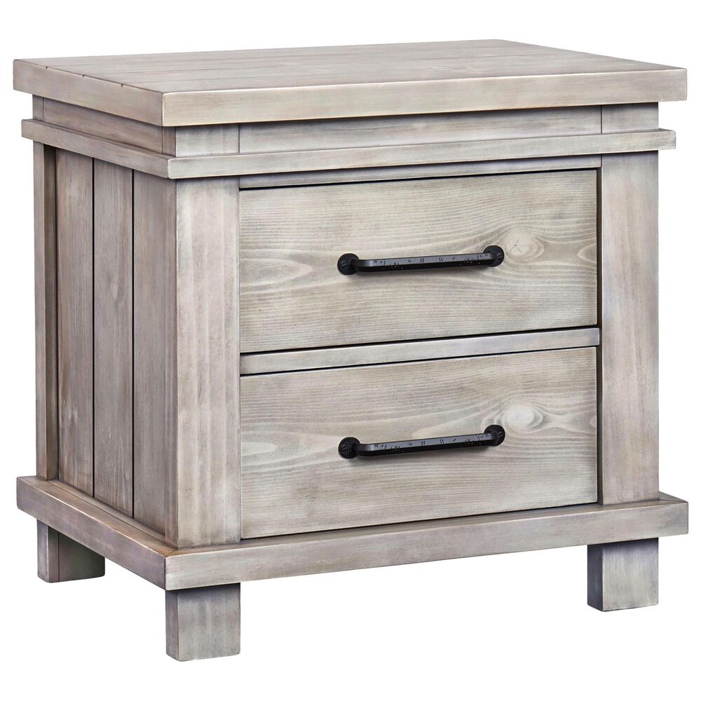 Oxford Baby Hampton 2-Drawer Nightstand in Stone Wash, , large