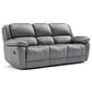 Furniture of America Glarus Manual Reclining Sofa in Dark Gray, , large