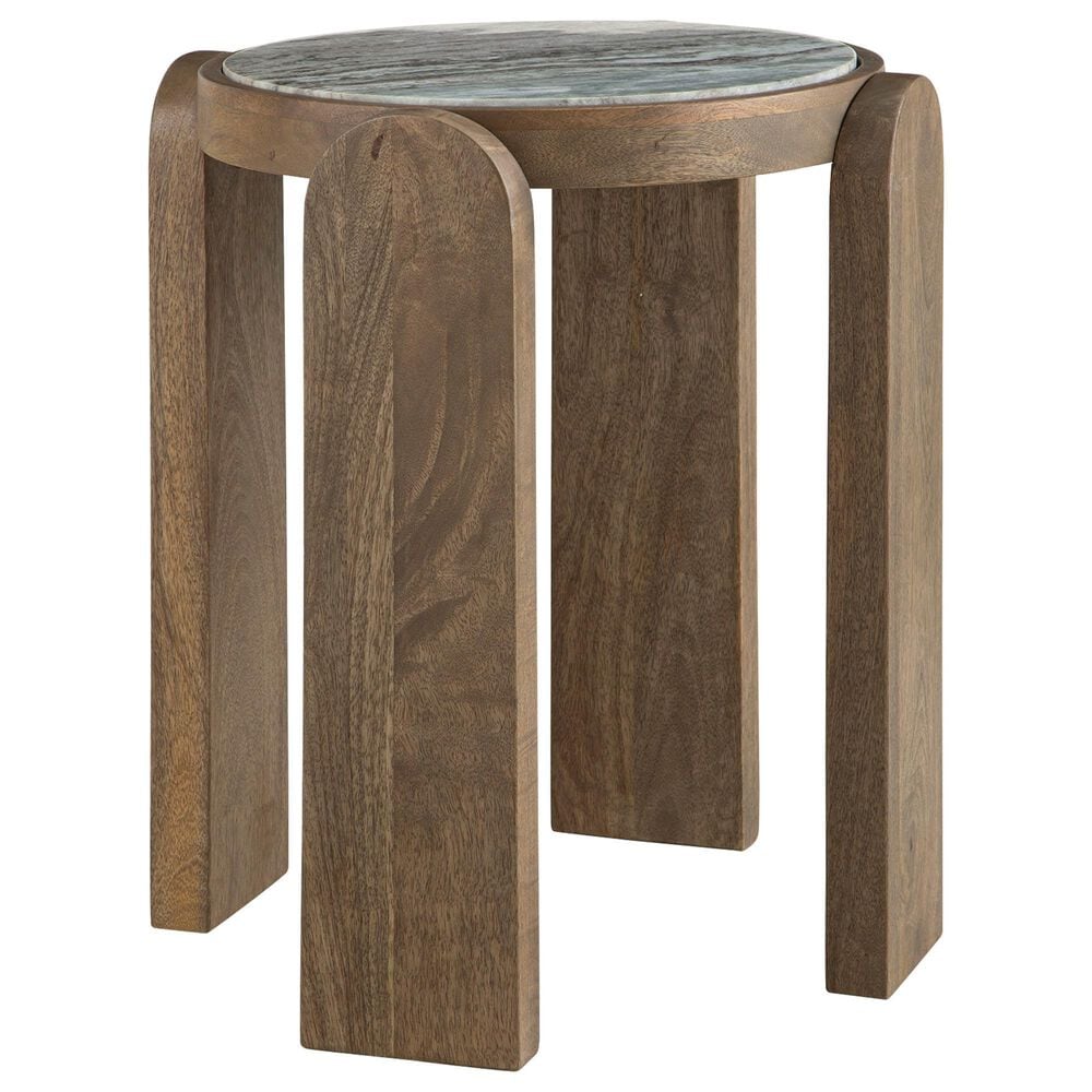 Ashley Gavrilley End Table in Light Gray Wash, White and Taupe, , large