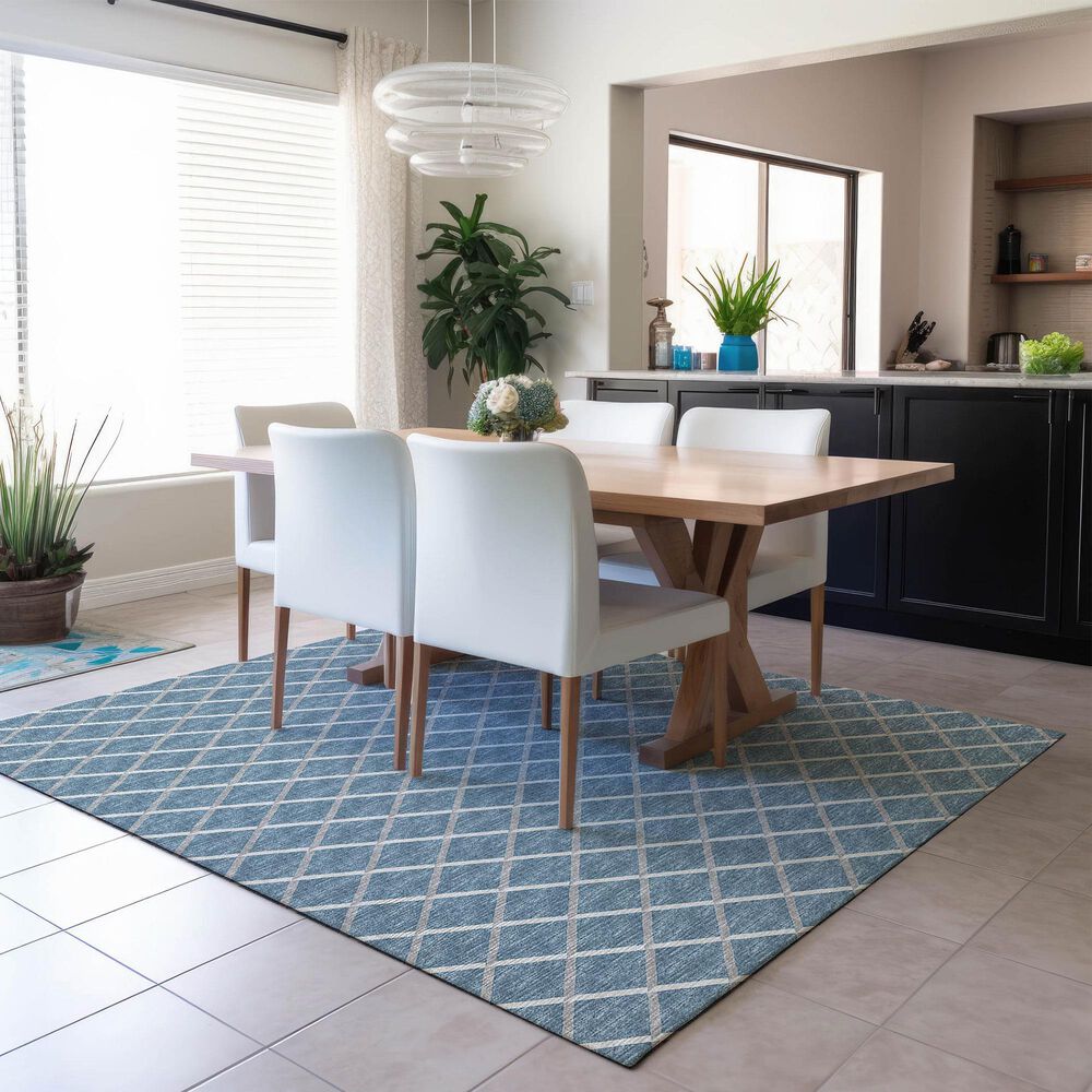 Dalyn Rug Company York 3&#39; x 5&#39; Sky Blue Indoor/Outdoor Area Rug, , large
