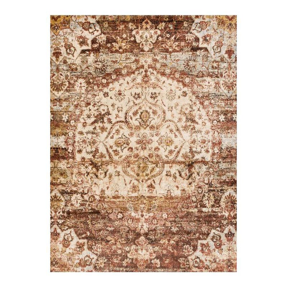 Loloi Anastasia AF-06 9'6" Round Rust / Ivory Area Rug, , large