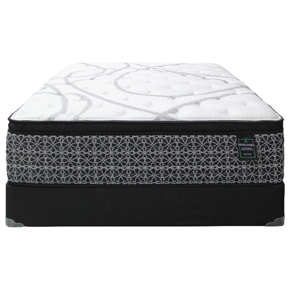 Sleeptronic Berkshire Warren Medium Euro Pillow Top King Mattress with High Profile Box Springs, , large