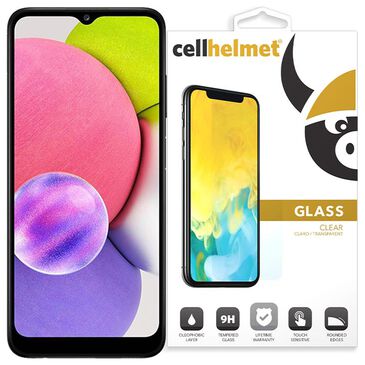 Cellhelmet Tempered Glass Screen Protector for Samsung Galaxy A03S in Clear, , large