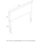 HOMLUX Roanne Full Plain Headboard in Fog, , large