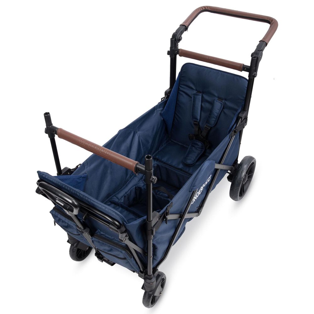 Wonderfold XR Series Rev 2-Seater Stroller Wagon in Navy, , large