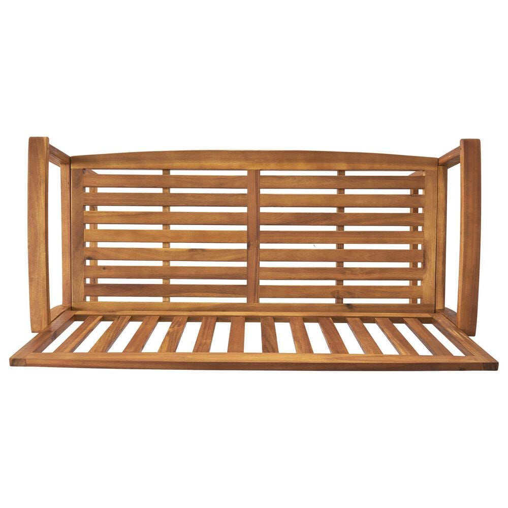 Hearth and Haven Loja Patio Bench in Teak, , large