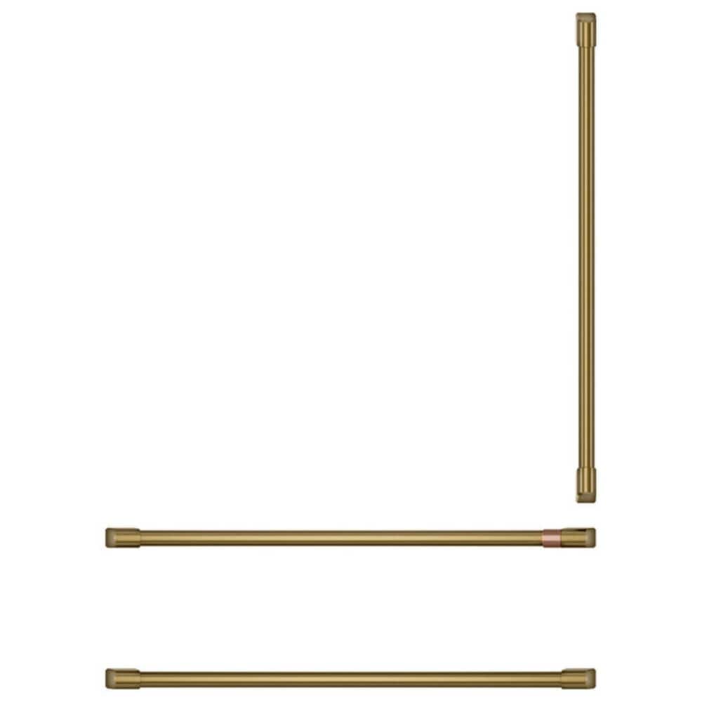 Cafe 3-Piece Refrigeration Handle Kit in Brushed Brass, , large