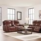 Ashley Next Move Power Reclining Console Loveseat in Mahogany, , large