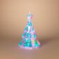 The Gerson Company 19.7" USB Electric RGB Lighted Holographic Holiday Tree with Remote Control in White, , large