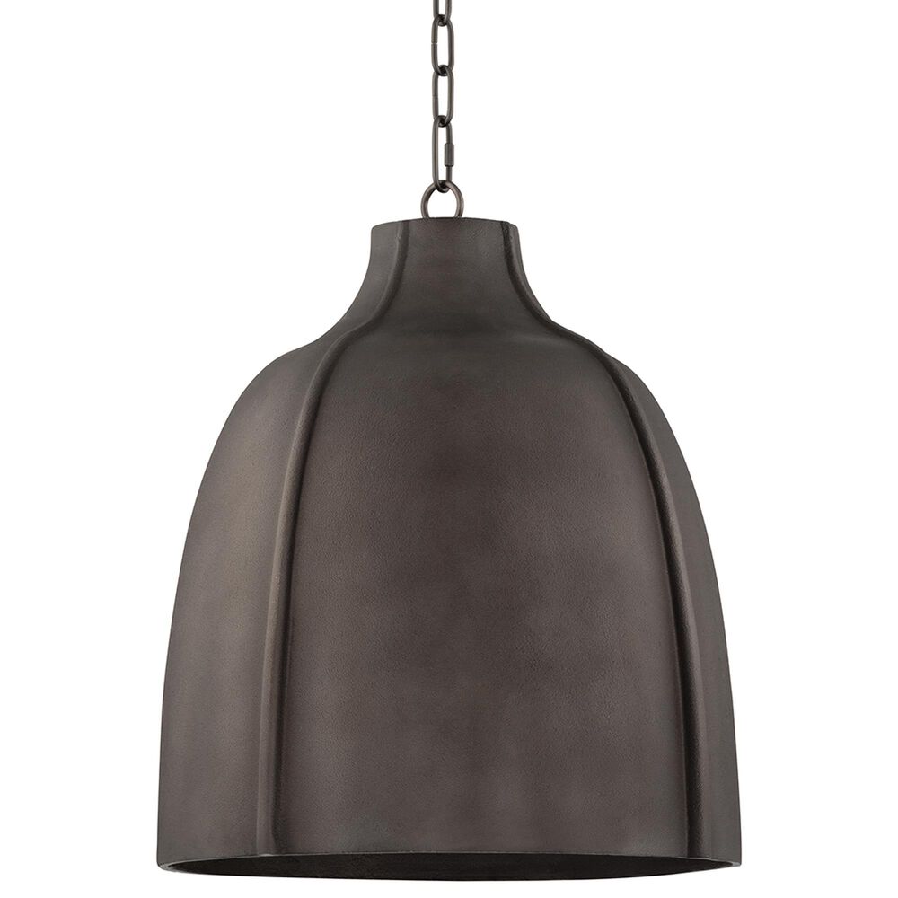 Troy Lighting Flint 20" 1-Light Pendant in Blackened Graphite, , large