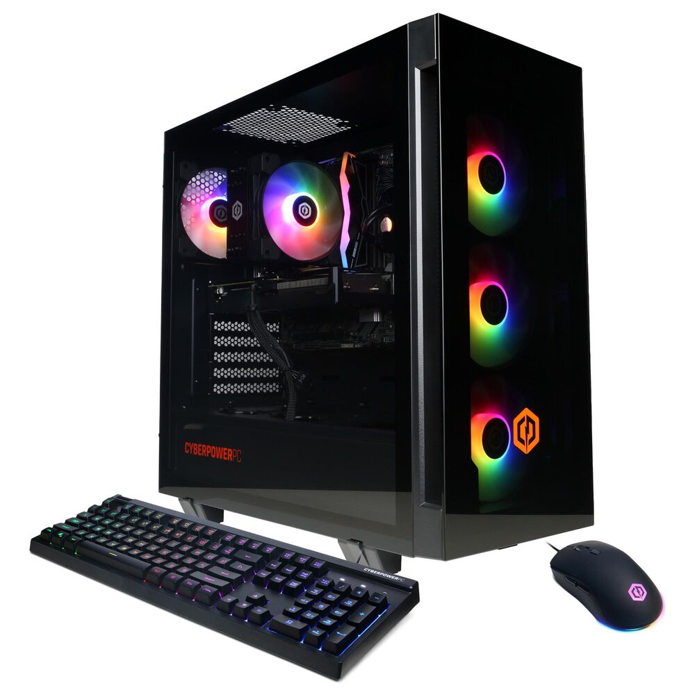 CyberPowerPC Gamer Xtreme Gaming Desktop | Intel Core Ultra 5 225F - 16GB RAM - NVIDIA GeForce RTX 5050 Graphics - 1TB SSD in Black, , large