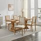 Hearth and Haven Upholstered Side Chair with Square Backrest in Beige (Set of 2), , large