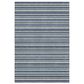 Dalyn Rug Company Soft Essentials Striped Navy 10" x 14" Indoor/Outdoor Area Rug, , large