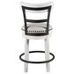 Ashley Valebeck Swivel Counter Height Stool in White and Black, , large