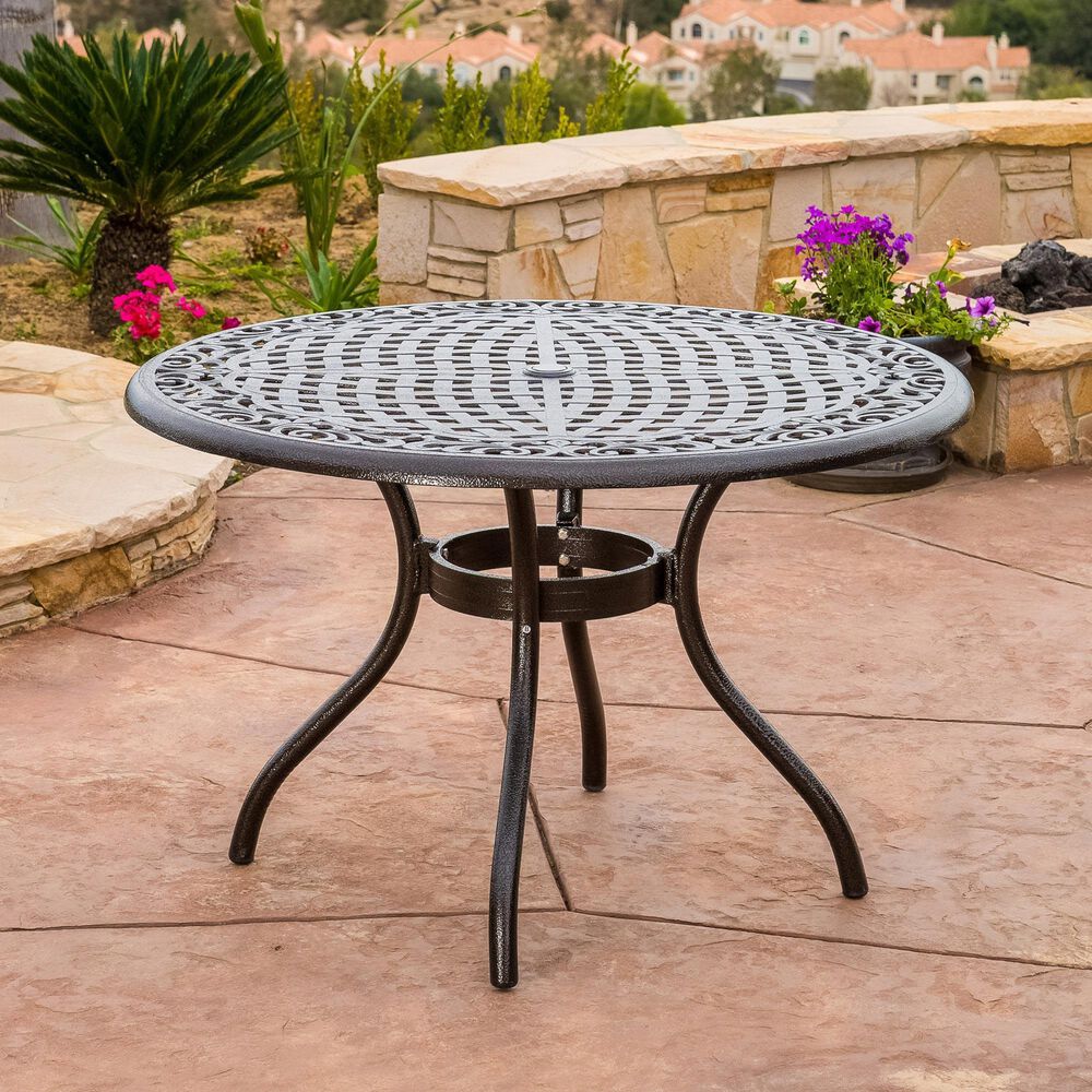 Hearth and Haven Chachere 5-Piece Outdoor Dining Set in Bronze, , large