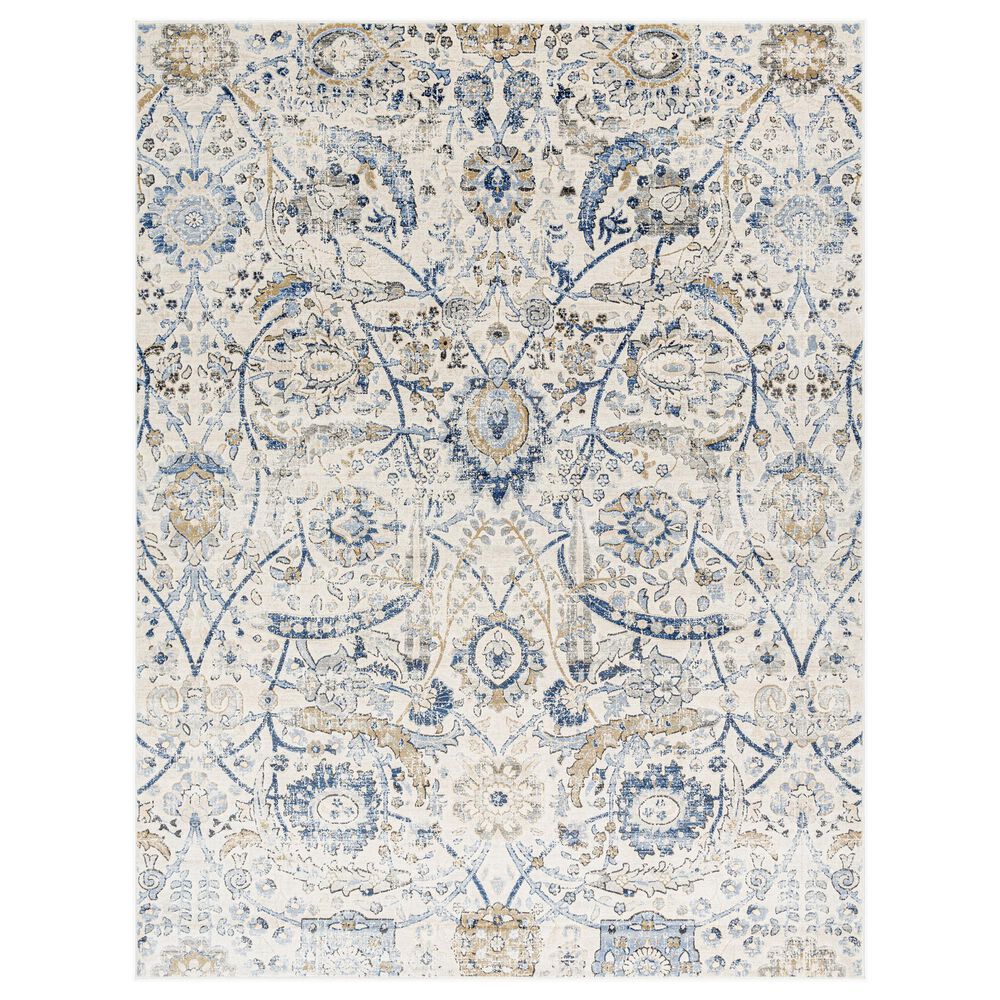 Surya Indigo 8"7" x 12"4" Denim, Navy, Mustard, Gray, Charcoal, Black, Beige and Off-White Area Rug, , large