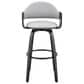 Blue River Daxton 26" Swivel Counter Stool in Gray/Black, , large