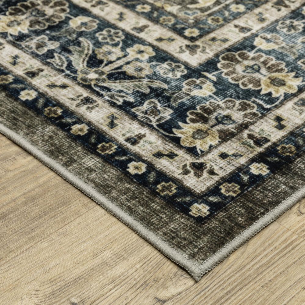Oriental Weavers Sumter 2&#39; x 8&#39; Grey and Blue Runner, , large