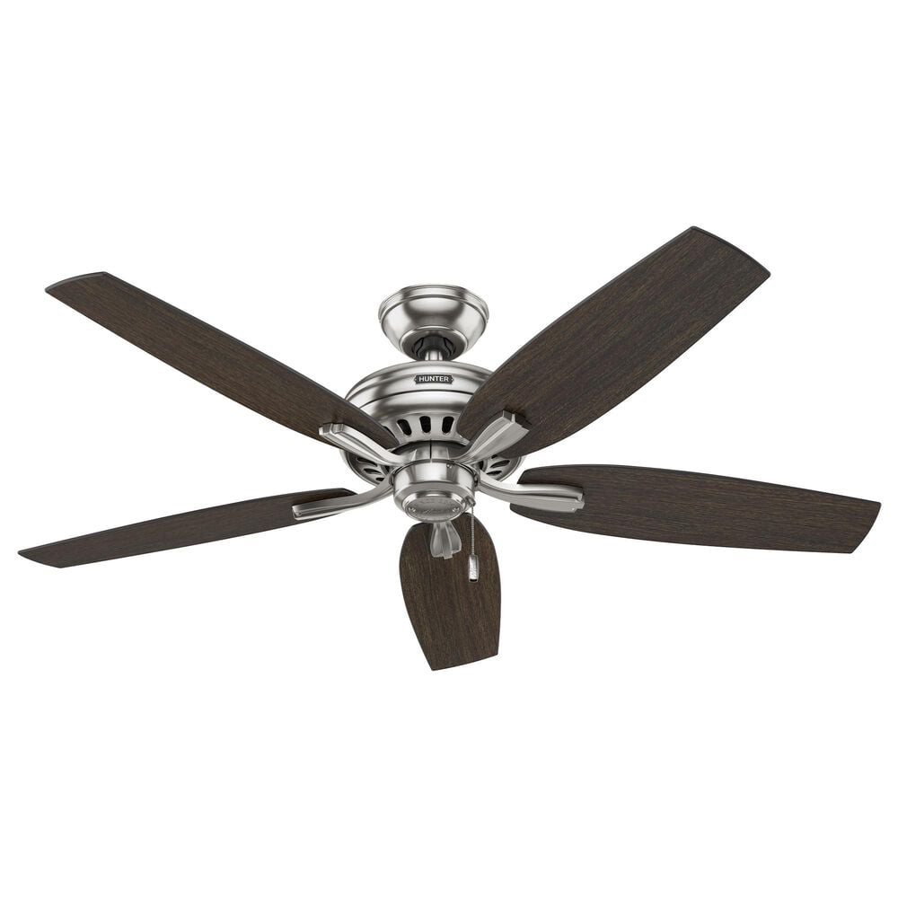 Hunter Newsome 52&quot; Ceiling Fan with Lights in Brushed Nickel, , large