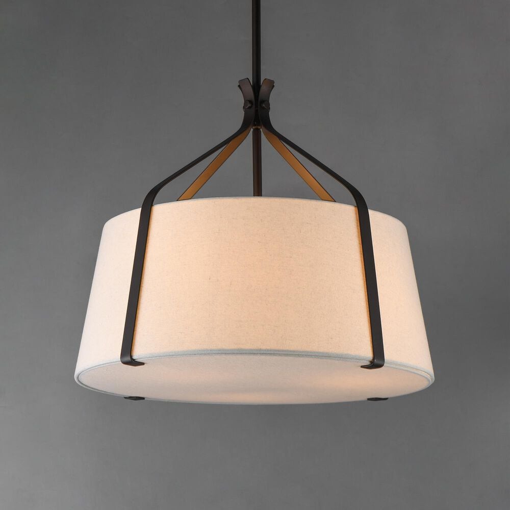 Maxim Lighting Bandera 20" 3-Light Pendant in Dark Bronze, , large