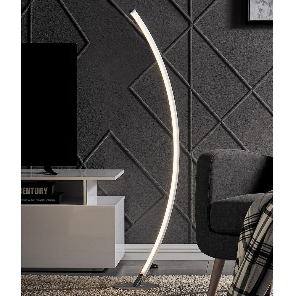 Lite Source Monita LED Floor Lamp in Silver, , large