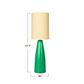 Teak Interiors Ceramic Table Lamp Linen Shade, , large