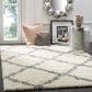 Safavieh Dallas Shag SGD257F-5 5"1" x 7"6" Ivory/Grey Area Rug, , large