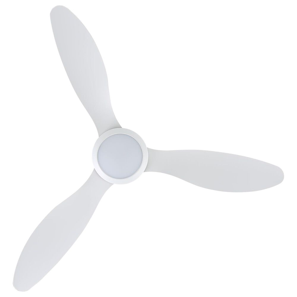 HOMLUX 52" Indoor Ceiling Fan with LED Light in White, , large