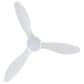 HOMLUX 52" Indoor Ceiling Fan with LED Light in White, , large