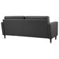 Lifestyle Solutions Langford Stationary Sofa in Heather Grey, , large