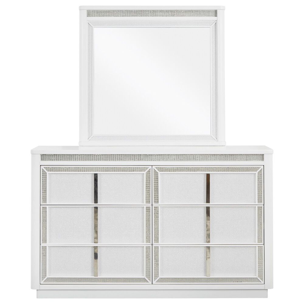 Millenium Chalanna 3-Piece Queen Bedroom Set in White Lacquer, , large
