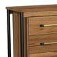 Hawthorne Furniture Norcross 6-Drawer Dresser in Hickory and Black, , large