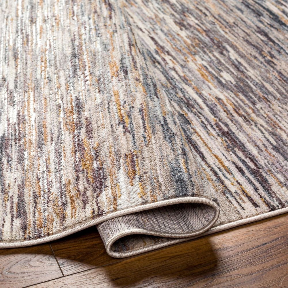 Surya Aida 2&#39;7&quot; x 9&#39; Ivory, Beige, Tan, Deep Teal and Medium Gray Runner, , large