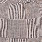 LR Home 18" Square Checkered Pouf in Cream and Black, , large