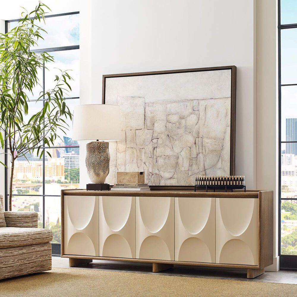 Uttermost Swoosh 5-Door Cabinet in Natural and Cream, , large
