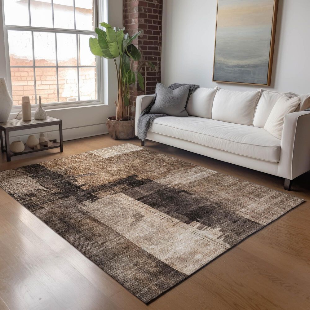 Dalyn Rug Company Nouveau NV10 10&#39; x 14&#39; Brown Indoor/Outdoor Area Rug, , large