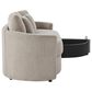 Lifestyle Solutions Beckett Stationary Storage Sofa in Taupe, , large