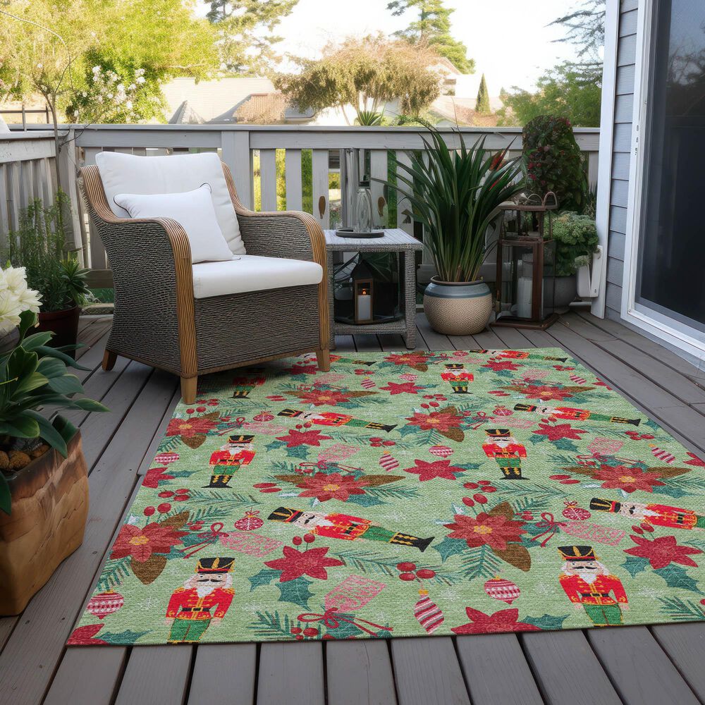 Dalyn Rug Company Wonderland WN30 3&#39; x 5&#39; Aloe Indoor/Outdoor Area Rug, , large