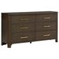Ashley Radkin 6 Drawer Dresser in Burnished Brown, , large