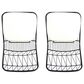 Hearth and Haven Niez Outdoor Counter Stool with Ivory Cushion in Black (Set of 2), , large