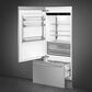 SMEG 19.64 Cu. Ft. Built-In Bottom Mount Refrigerator with Left Hinge in Stainless Steel, , large
