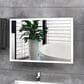 Lexora Home Aurorium 32" x 24" LED Vanity Mirror in White, , large