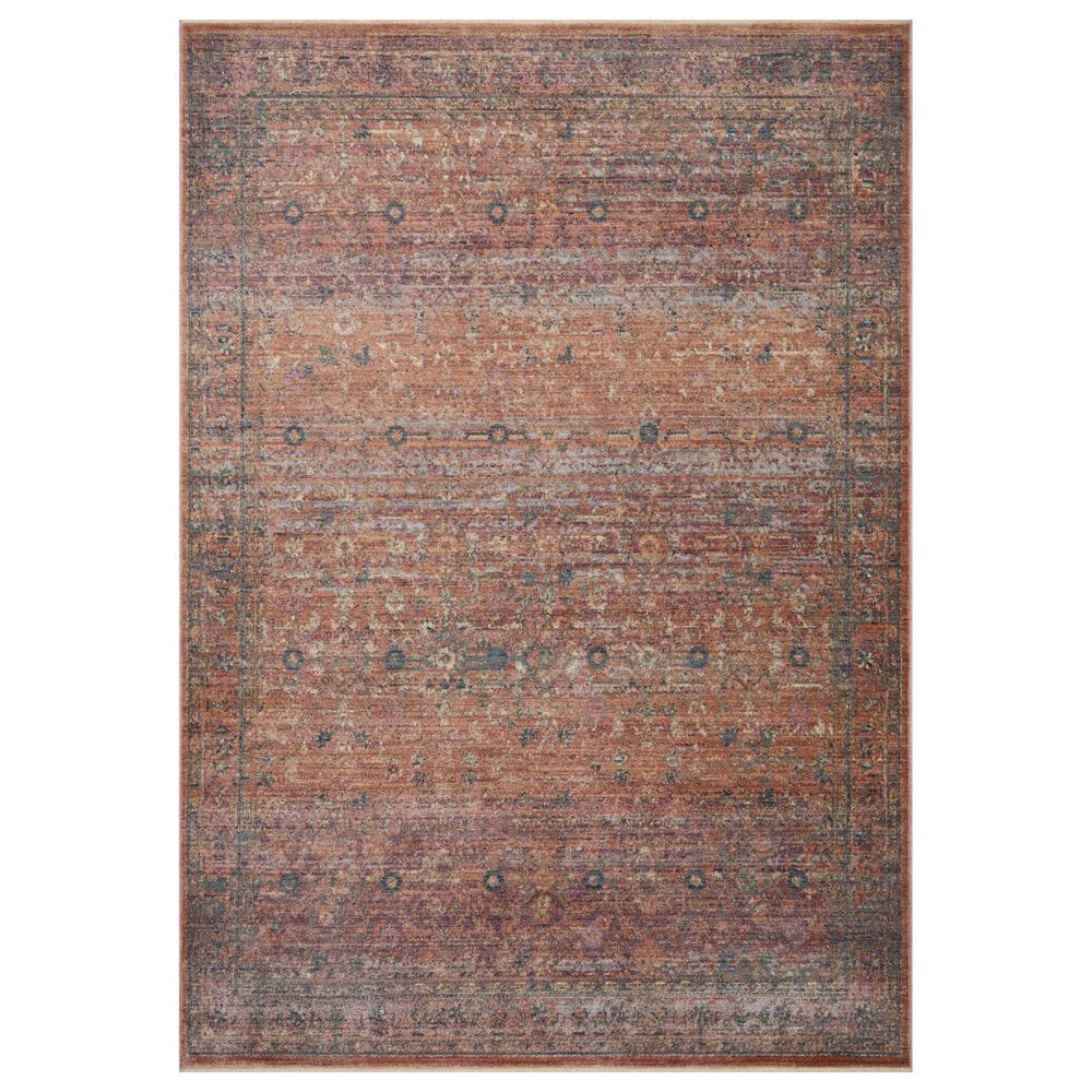 Loloi Bradbury 9" x 12" Sunset and Multicolor Area Rug, , large