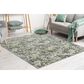 Radici USA Livigno Floral 5"3" x 7"3" Green Area Rug, , large