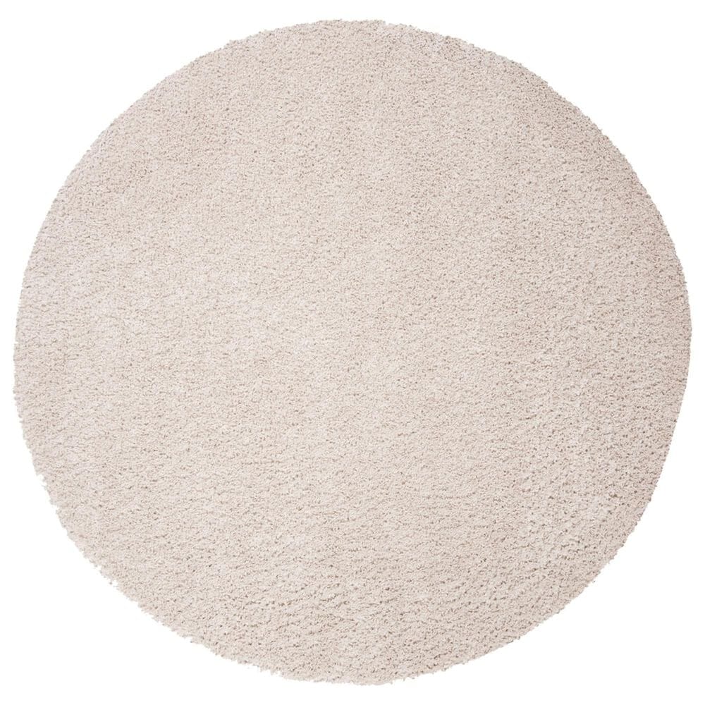 Safavieh August Shag AUG900D 8"6" Round Beige Area Rug, , large